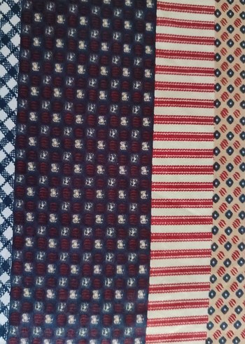 tek kişilik Çizgili, bordo ağırlıklı pike - Görsel 6