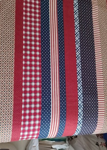 tek kişilik Çizgili, bordo ağırlıklı pike - Görsel 5