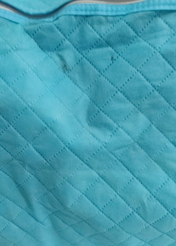  Beden Renk 3 adet Pastel Mavi Kapitoneli büyük boy hurç