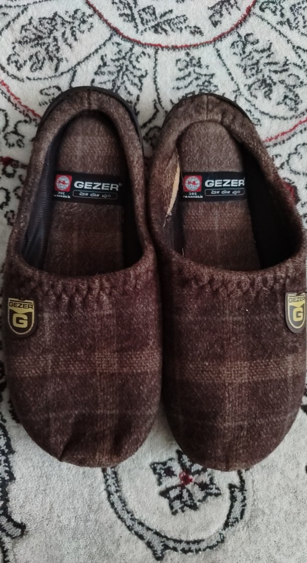 Kahverengi Erkek Sıcak Terlik - Görsel 2