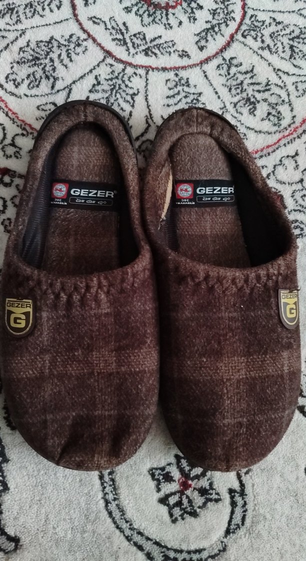 Kahverengi Erkek Sıcak Terlik - Görsel 3