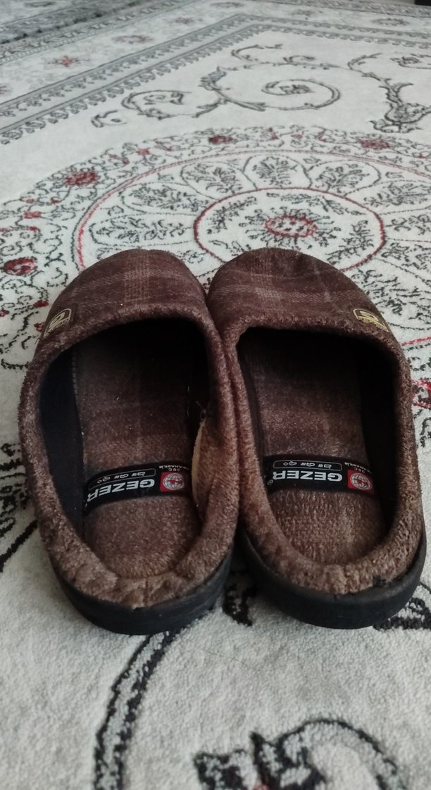 Kahverengi Erkek Sıcak Terlik - Görsel 4