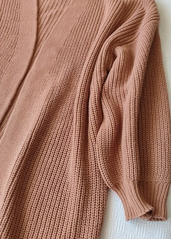 Bej Midi Triko Hırka, Rahat ve Bohem - Görsel 3