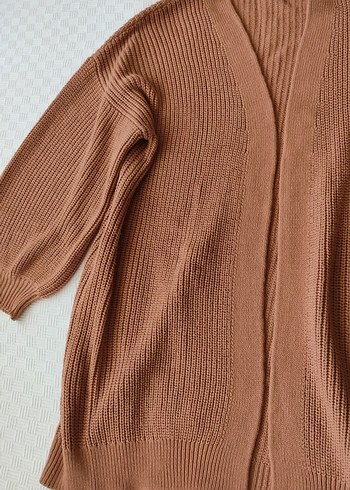 Bej Midi Triko Hırka, Rahat ve Bohem - Görsel 4