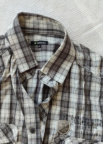 Uzun Kollu Kareli Gri Erkek Gömlek - Görsel 5