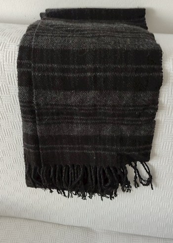 Siyah Gri Bohem Erkek Atkı - Görsel 3