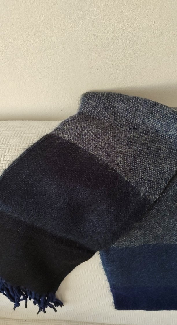 lacivert -gri erkek atkı - Görsel 4