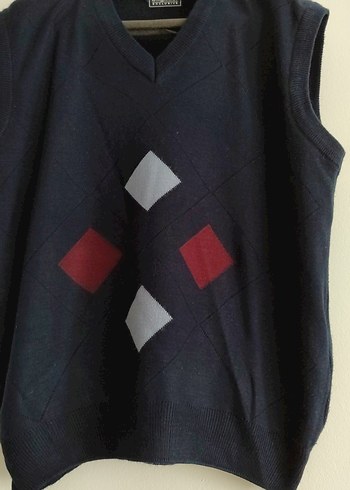 3xl Beden Siyah V Yaka Örgü Erkek Süveter