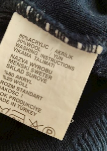 3xl Beden siyah Renk Siyah V Yaka Örgü Erkek Süveter