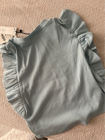 s Beden turkuaz Renk Zara tshirt