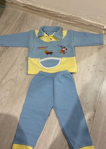 Örgü Desenli Uzun Kollu Bebek Takımı - Görsel 3