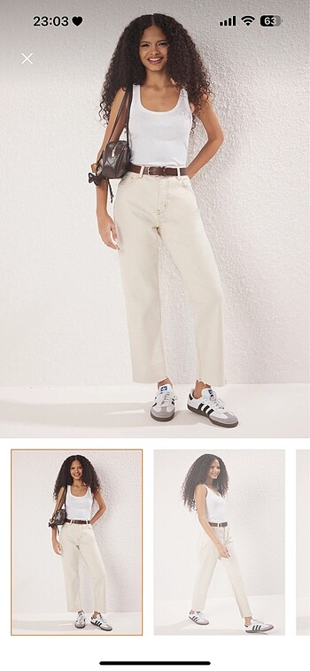34 Beden Ekru jeans