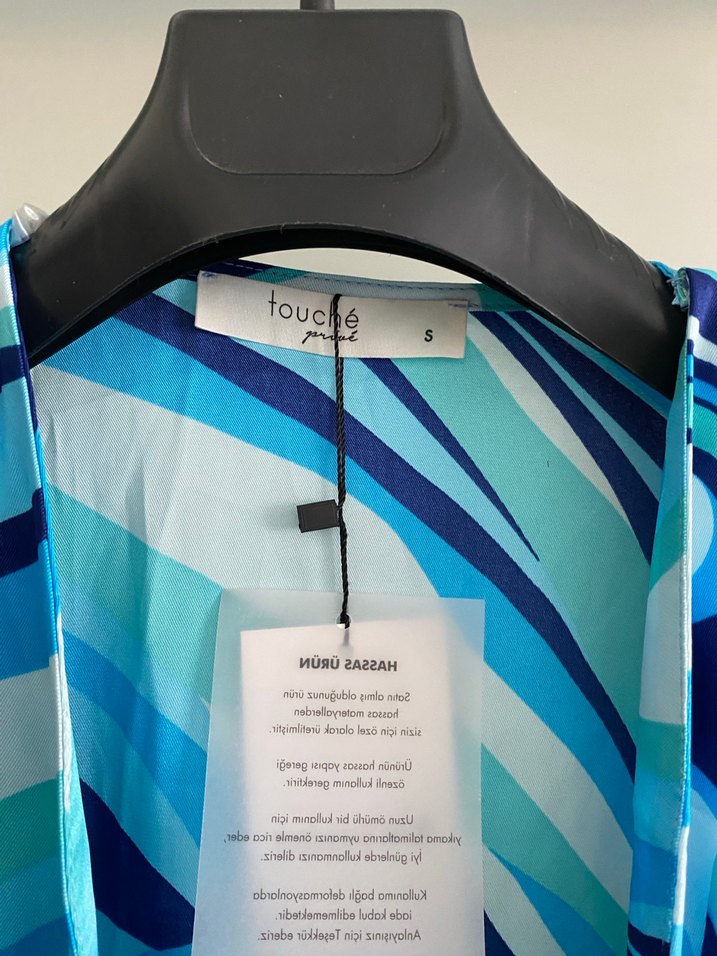 Uzun Kol Bağlama Desenli Kadın Kimono - Görsel 2