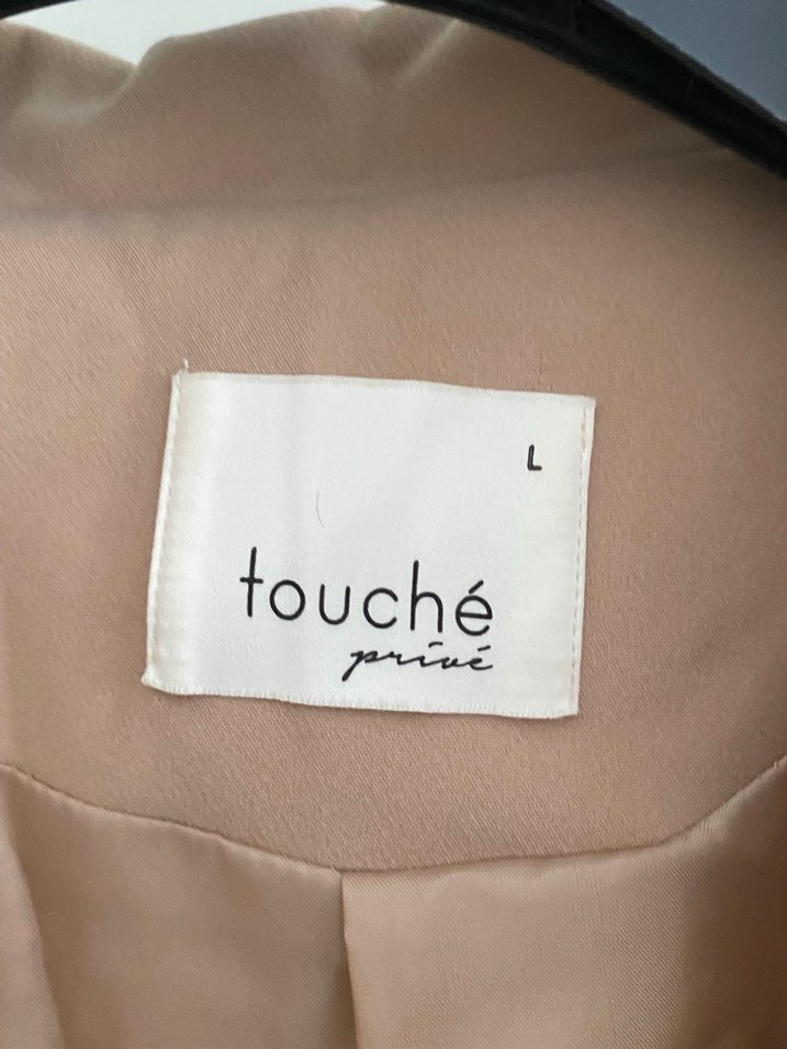 Bej Düğmeli Midi Kadın Blazer Ceket - Görsel 2