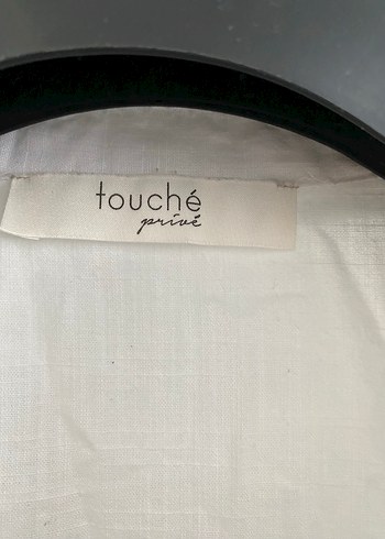 Nakışlı Beyaz Keten Kadın Gömlek - Görsel 2