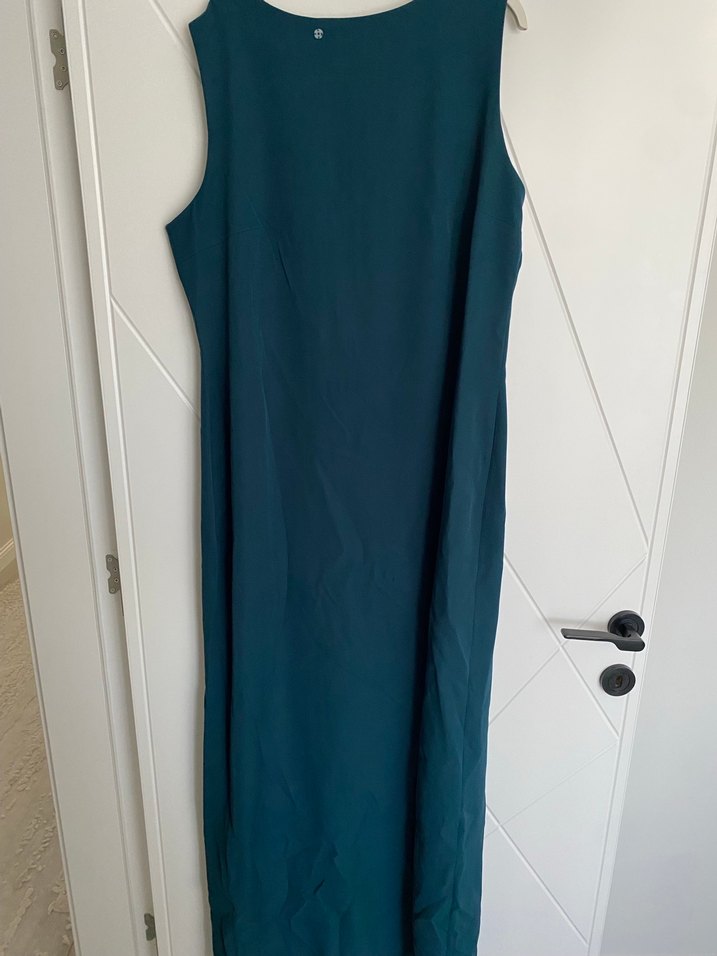 Uzun Yeşil Abiye Elbise - Görsel 5