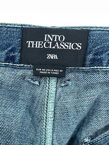 40 Beden mavi Renk Zara Jean / Kot %70 İndirimli.