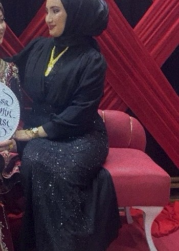 Uzun Kollu Siyah Tesettür abaya - Görsel 2