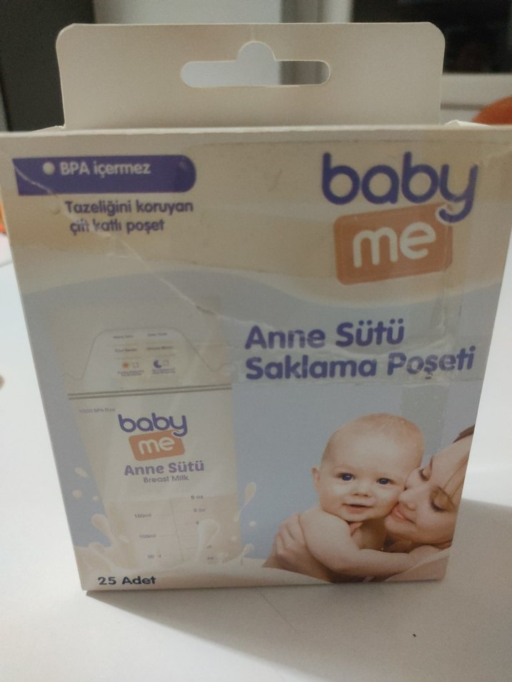Baby Me Anne Sütü Saklama Poşeti 25 Adet - Görsel 2