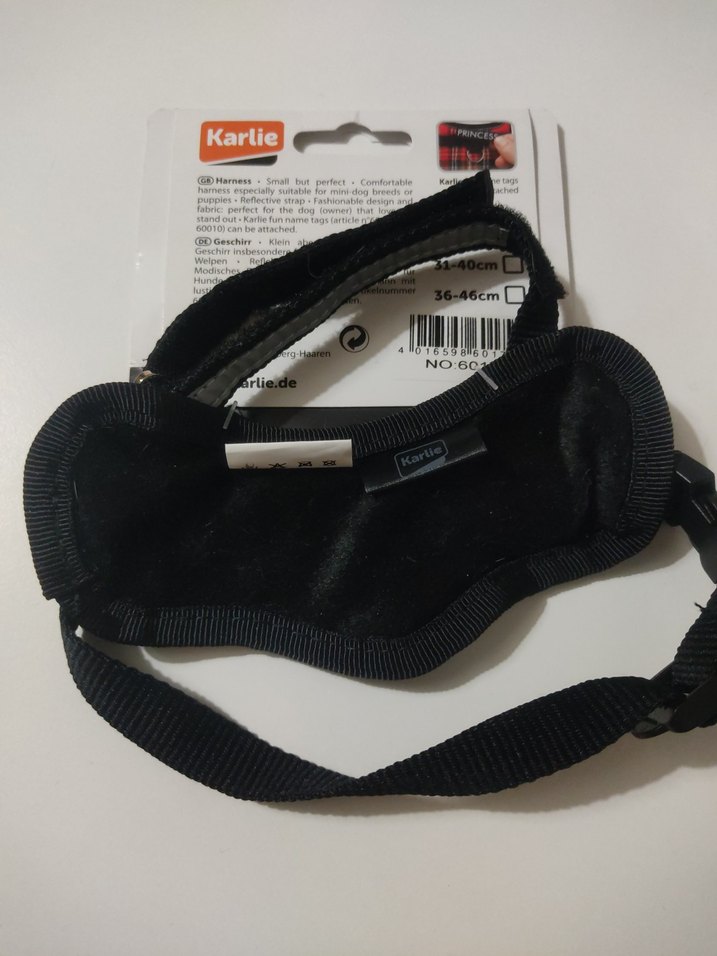 Siyah Reflektörlü Köpek Göğüs Tasması - Görsel 2