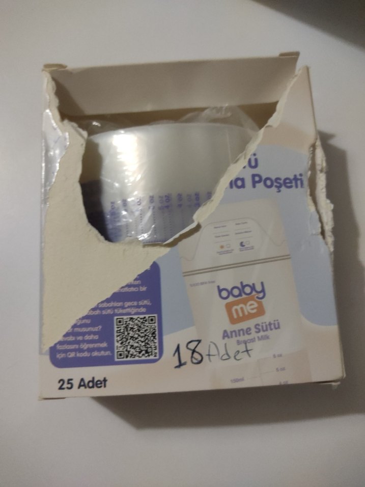 Bebek Anne Sütü Saklama Poşeti 18 Adet - Görsel 2