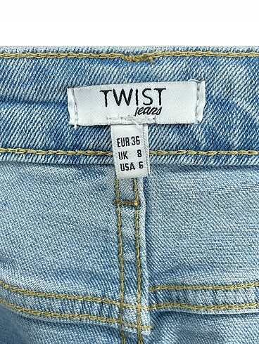 36 Beden mavi Renk Twist Jean / Kot %70 İndirimli.
