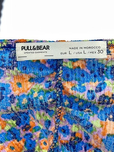 l Beden çeşitli Renk Pull and Bear Mini Etek %70 İndirimli.