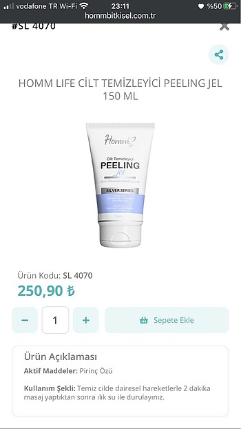 Yüz Temizleme Peeling