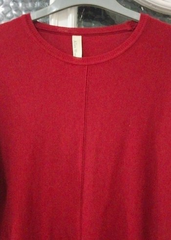 LC Waikiki Bordo Uzun Kollu Triko Kadın Tunik