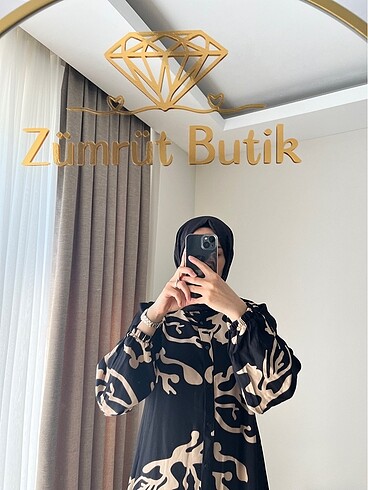 m Beden siyah Renk Tesettür elbise