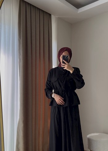Zara Siyah etekli takım