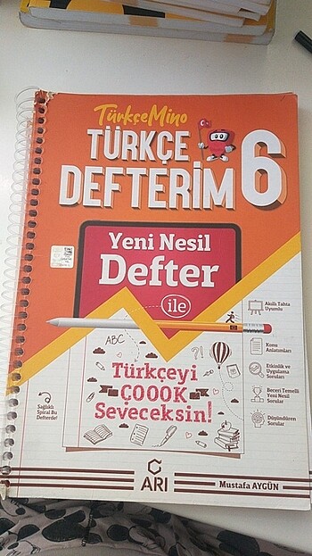 Arı yayınları /türkçe akıllı yeni nesil defter 6 sınıf 