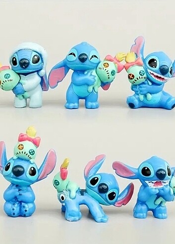 6lı stitch figür