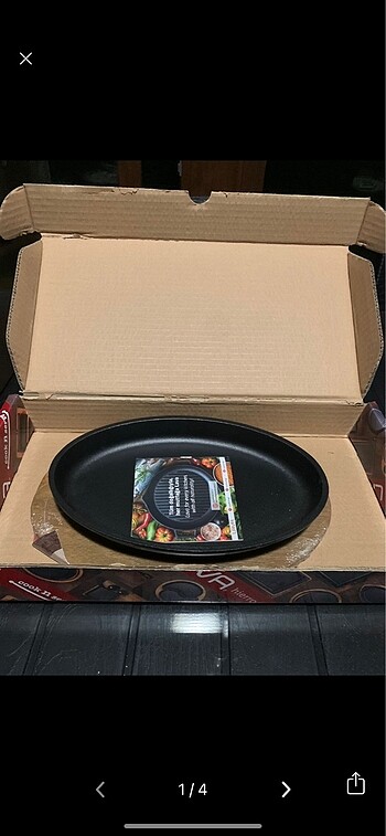 LAVA 15x25 CM ALTLIKLI OVAL DÖKÜM TAVA