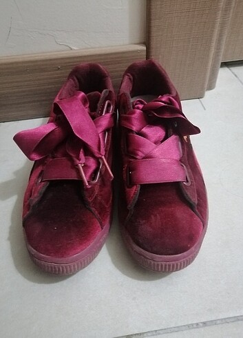 39 numara puma süet vişne çürüğü - Görsel 2