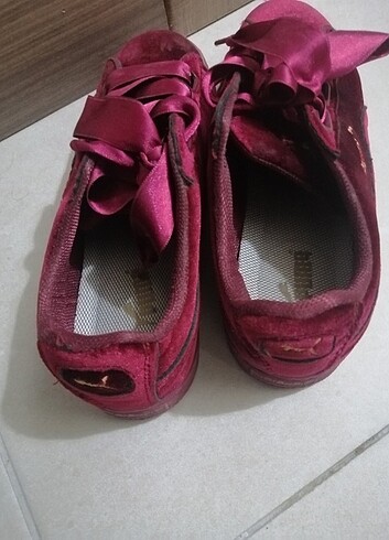 39 numara puma süet vişne çürüğü - Görsel 5