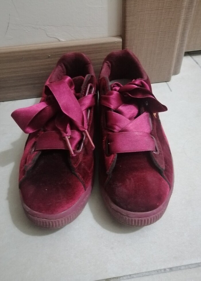 39 numara puma süet vişne çürüğü - Görsel 2