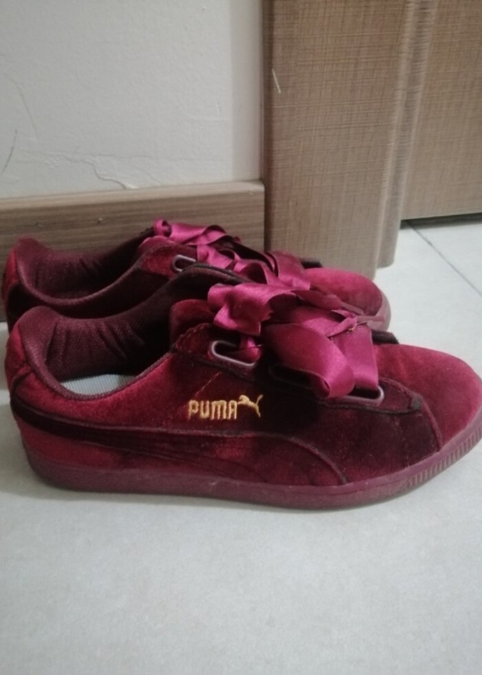 39 numara puma süet vişne çürüğü - Görsel 4