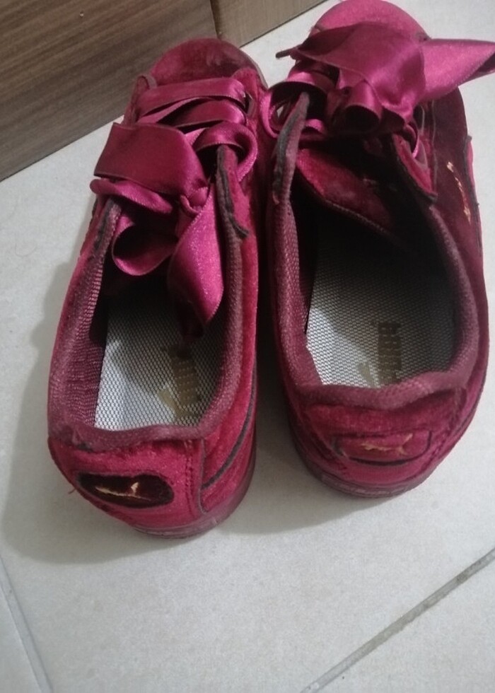 39 numara puma süet vişne çürüğü - Görsel 5