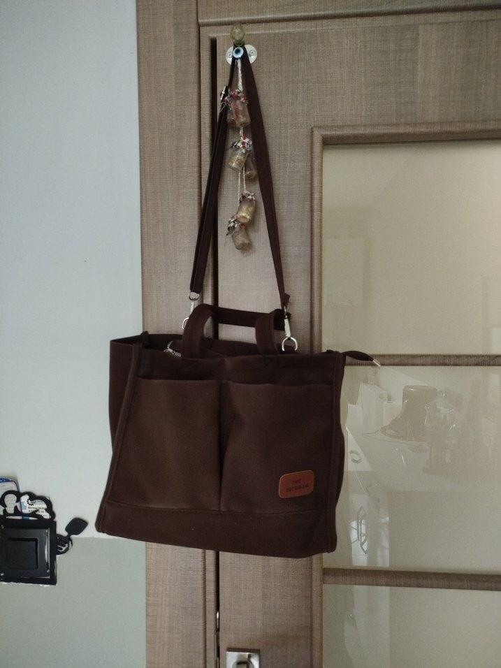 Kahverengi Kadın Baskılı Çanta - Görsel 2