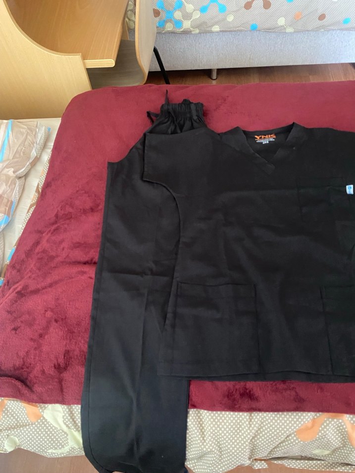 Siyah scrubs - Görsel 3