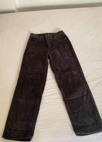 Siyah Süet Kot Pantolon - Görsel 2