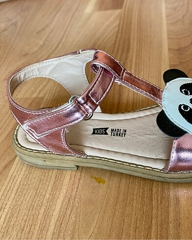 29 Beden pembe Renk Denokids panda kız çocuk sandalet