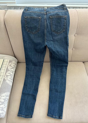 Trendyol & Milla Düğmeli Lacivert Kadın Kot Pantolon