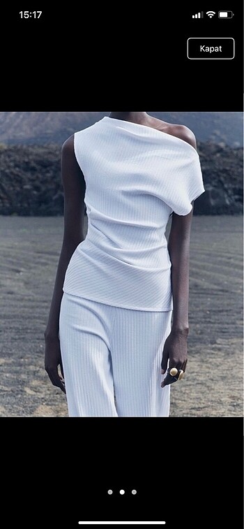 zara fitilli asimetrik bluz