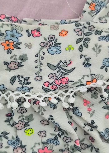 Çiçek Desenli Bohem Kız Elbisesi - Görsel 2