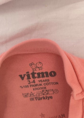 Kız Çocuk Pamuklu Pembe Desenli Pijama Takımı - Görsel 5