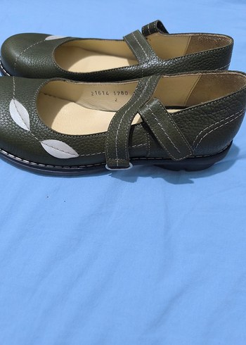 Tokalı Haki Kadın yazlık ayakkabi - Görsel 2