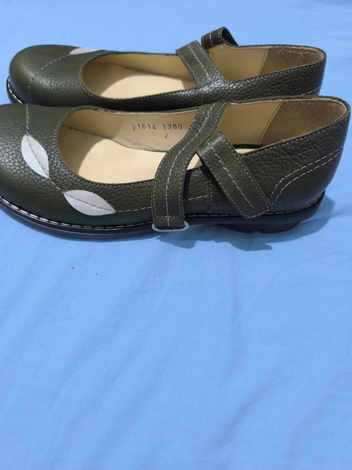 Tokalı Haki Kadın yazlık ayakkabi - Görsel 2