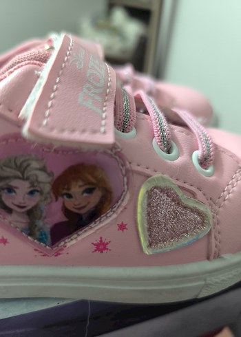 Frozen Pembe Baskılı Kız Çocuk Spor Ayakkabı - Görsel 4